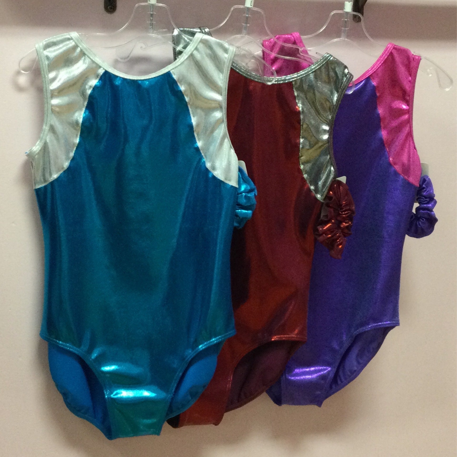 ML08008 Balera Gymnastic Leotard w/ Scrunchie The Dancewear Place